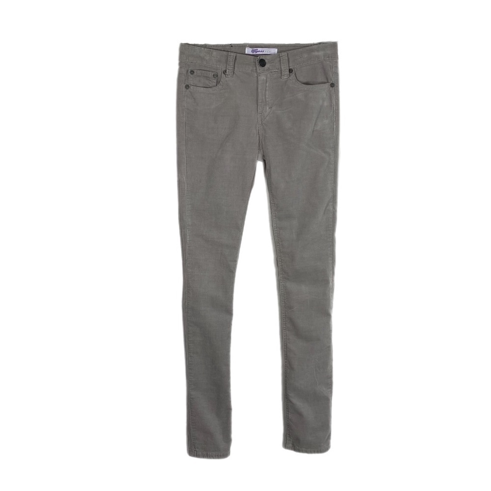 Vigoss Jeans Girls Light Gray Corduroy Skinny Jeans
